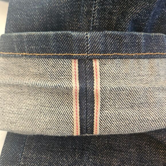 A.P.C. Petit Standard Jeans 27x33 Selvedge Japanese Distressed Straight Slim - Picture 9 of 12